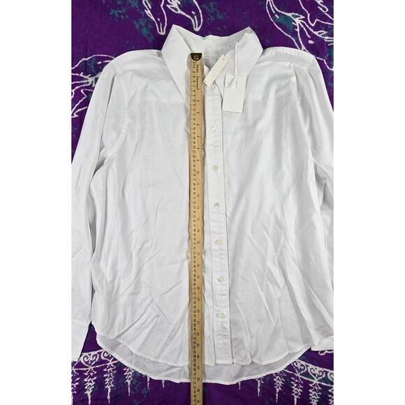 Alexa Chung for Madewell Womens Button-Up Shirt Eyelet White XL NWT - Picture 4 of 11